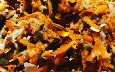 Raw Carrot and Apple Granola